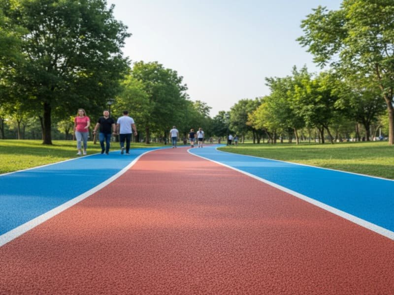 Pavimento antiderrapante EPDM para deck de piscina
